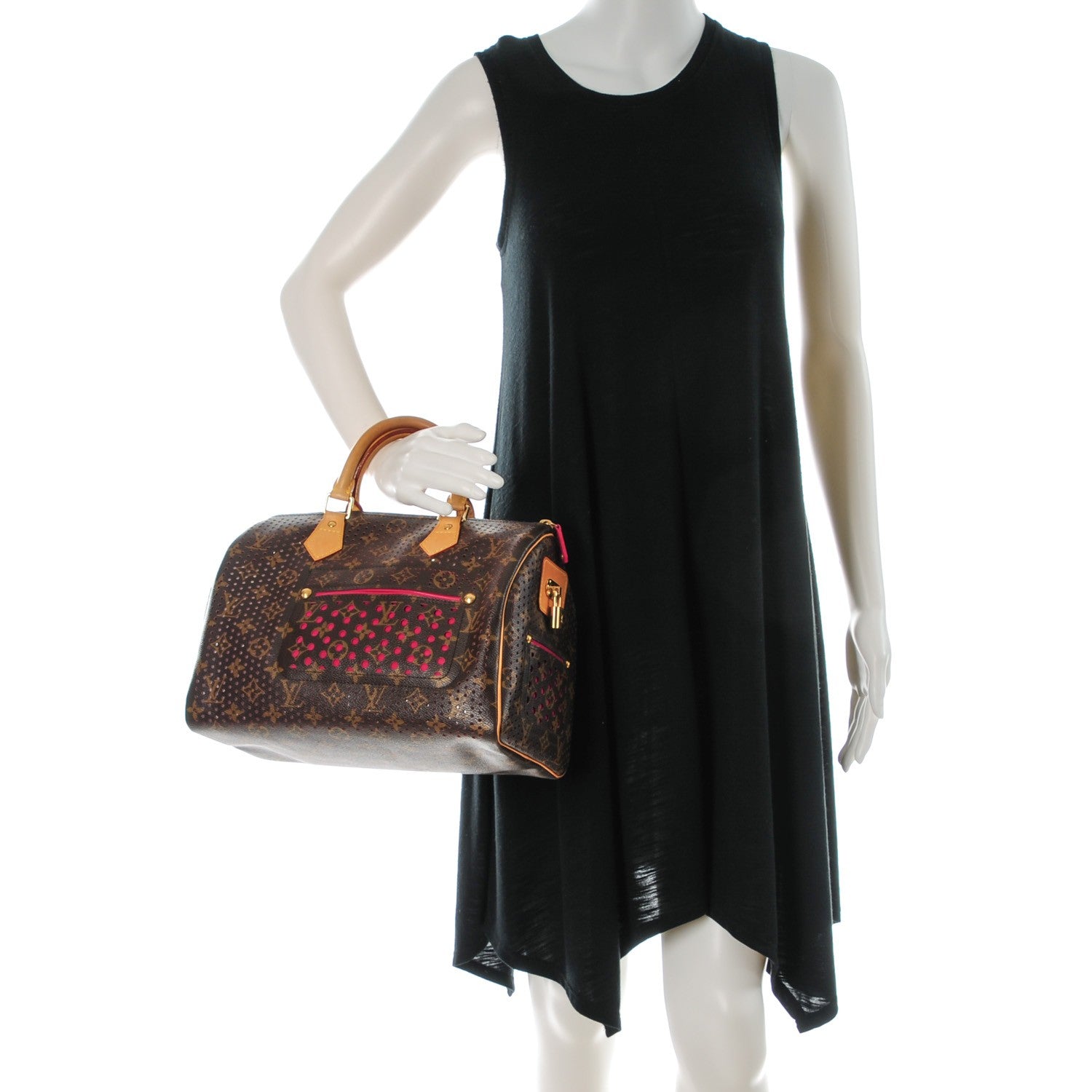 Louis Vuitton Monogram Perforated Speedy 30 Fuchsia 2 of 10