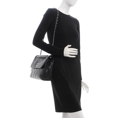 Chanel Calfskin Quilted In The Business Flap Black 2 of 7