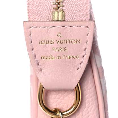 Louis Vuitton Empreinte Monogram Giant Broderies Mini Pochette Accessories Pink Creme 6 of 10