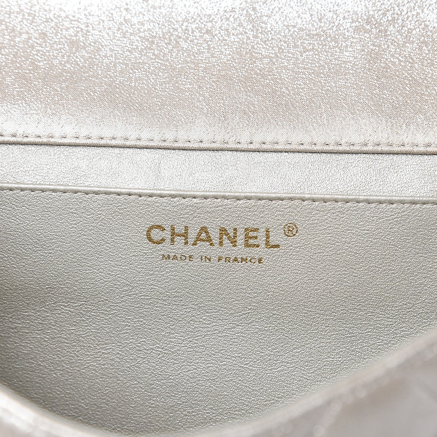 Chanel Metallic Lambskin Quilted Clutch With Chain Flap Gold 6 of 12
