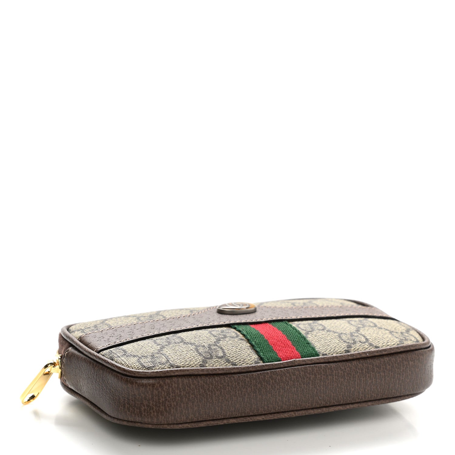 Gucci GG Supreme Monogram Ophidia Belted iPhone Case 95 38 Dark Brown 4 of 13