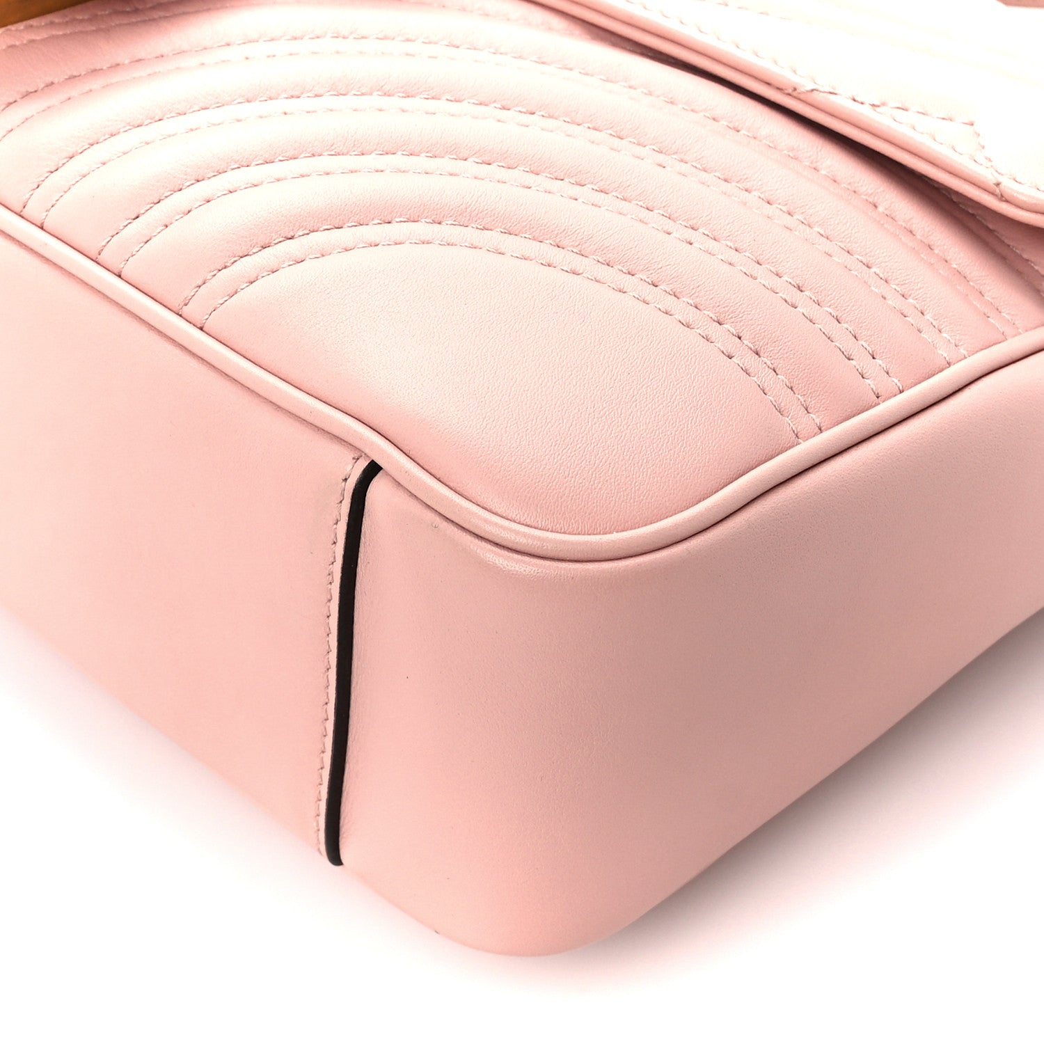Gucci Calfskin Matelasse Medium GG Marmont Shoulder Bag Perfect Pink 11 of 11