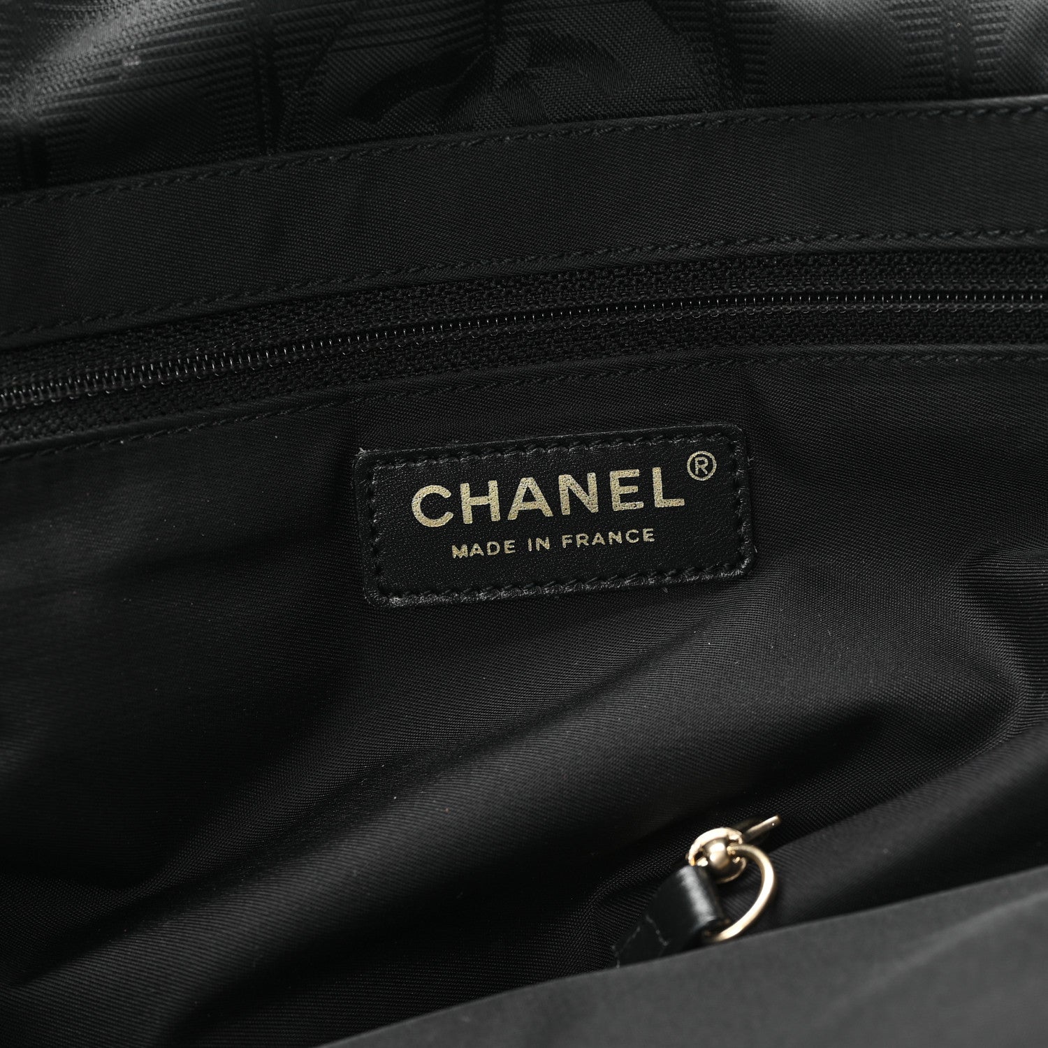 Chanel Nylon Medium Travel Tote Black 6 of 12