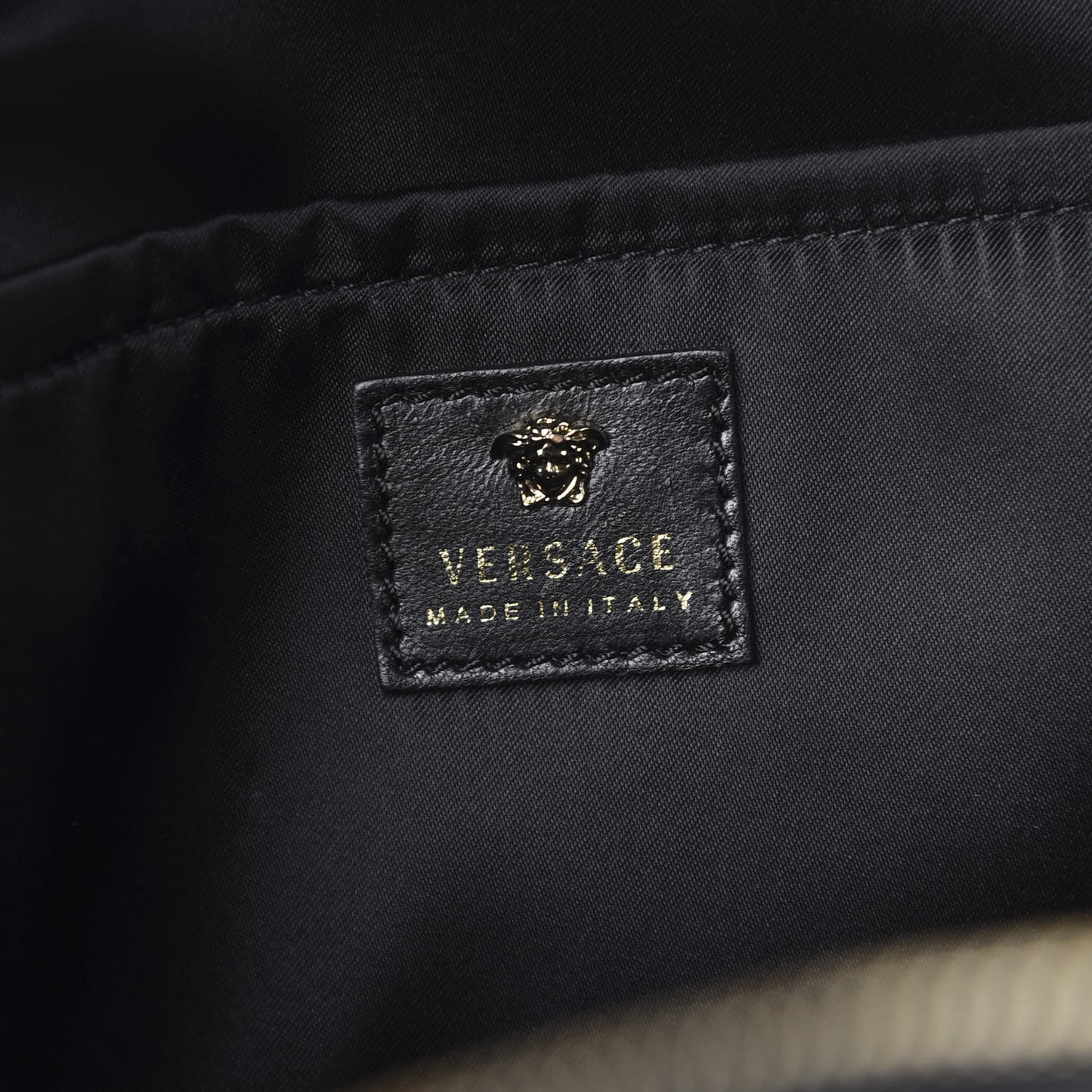 Calfskin Palazzo Medusa Backpack Black