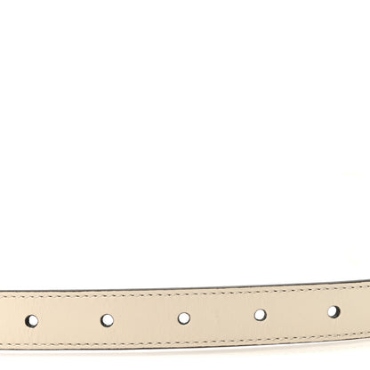 Gucci Calfskin Double G 20mm Belt 85 34 Mystic White 3 of 5