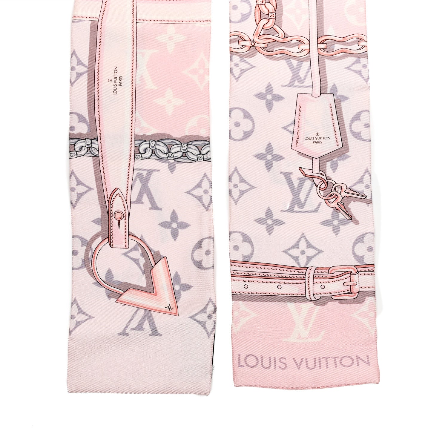 Louis Vuitton Silk Monogram Confidential Bandeau Light Pink 2 of 4