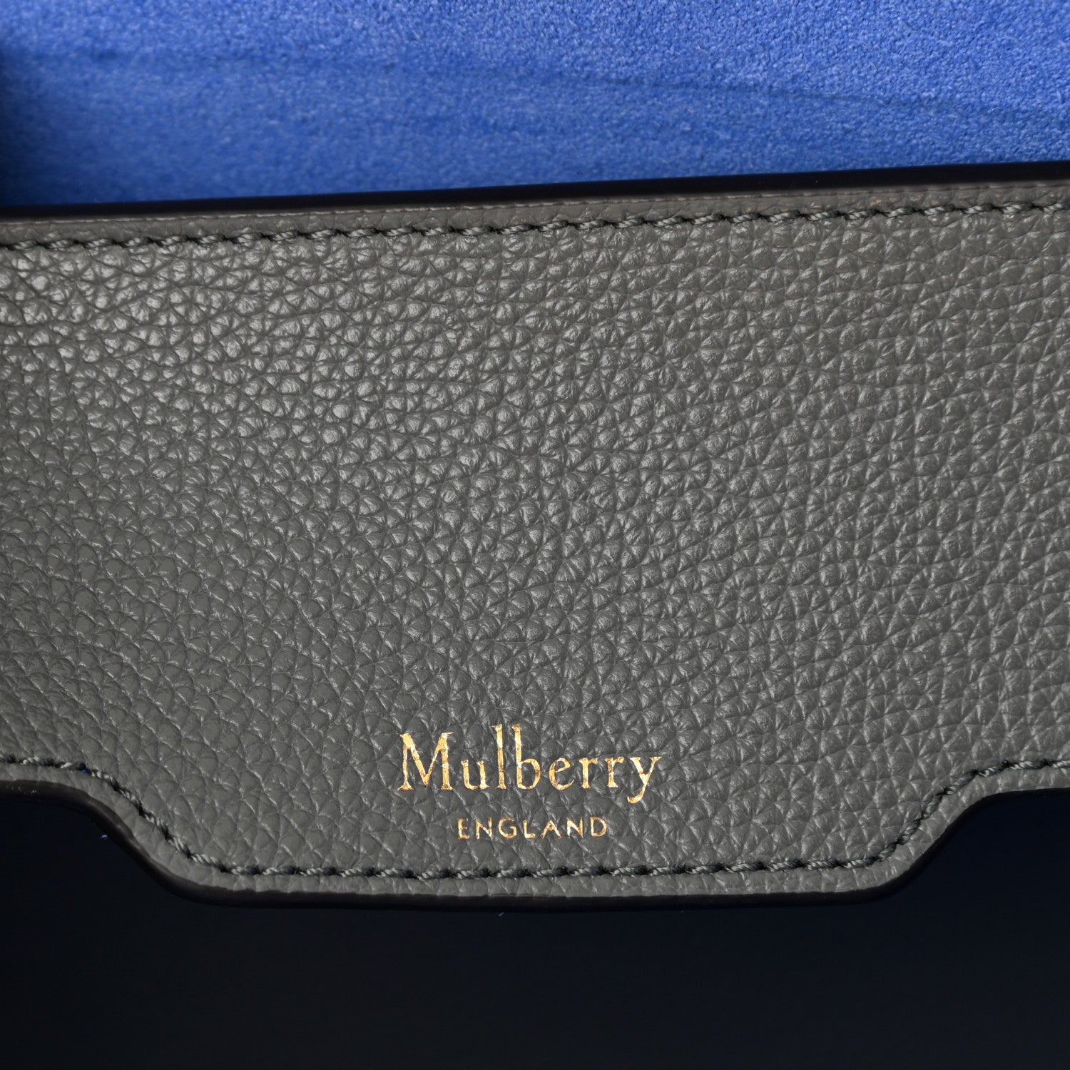 Mulberry Small Classic Grain Bayswater Tote Charcoal 6 of 9