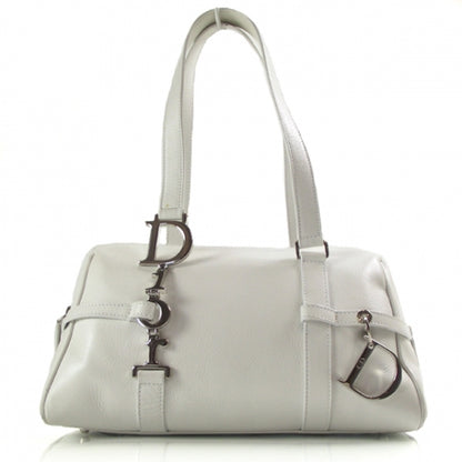 Christian Dior Leather Logo Charms Boston 1 of 11