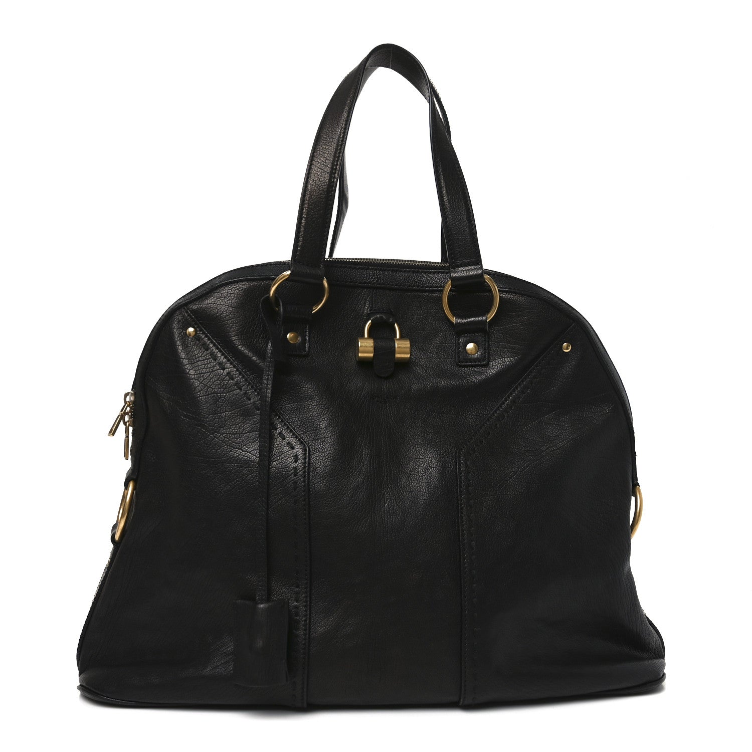 Saint Laurent Calfskin Oversized Muse Black 1 of 19