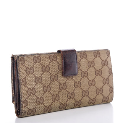 Gucci Monogram Hasler Continental Wallet Dark Brown 3 of 23