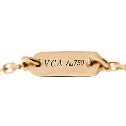Van Cleef & Arpels 18K Yellow Gold Diamond Mini Frivole Bracelet 4 of 5