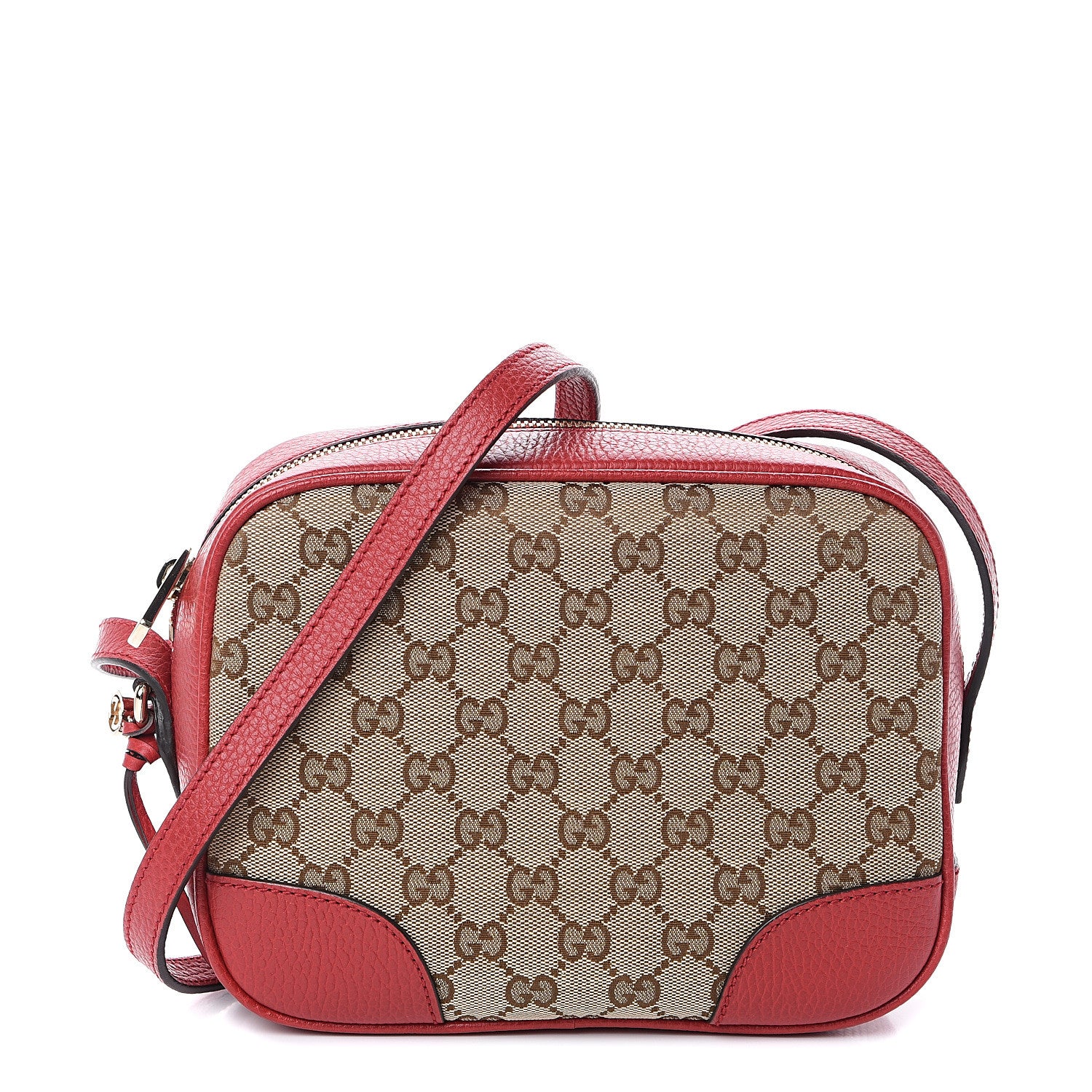 Gucci Monogram Mini Bree Messenger Bag Red 1 of 8