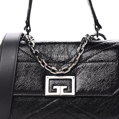 Givenchy Creased Patent Calfskin Small ID Flap Black 11 of 11