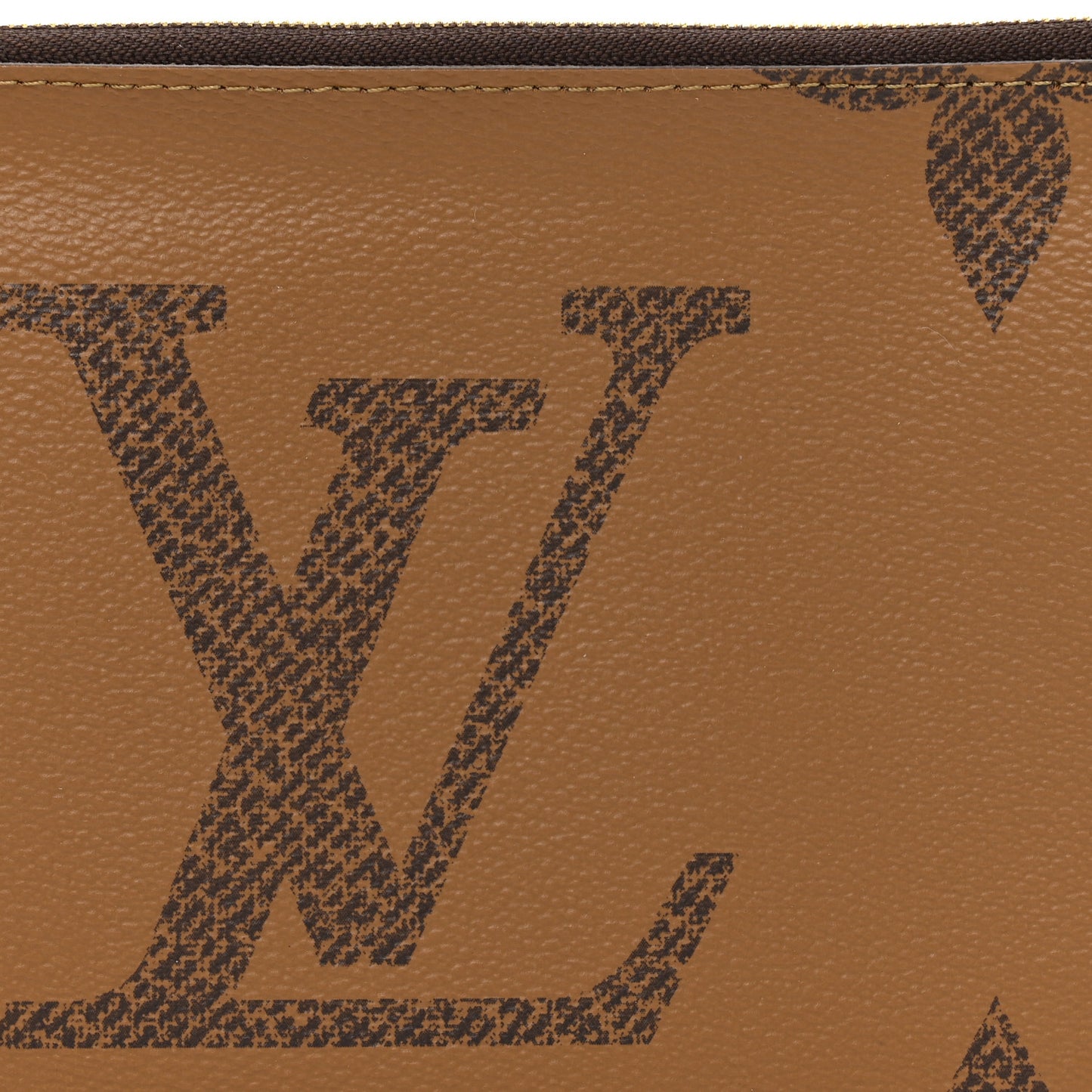Reverse Monogram Giant Double Zip Pochette