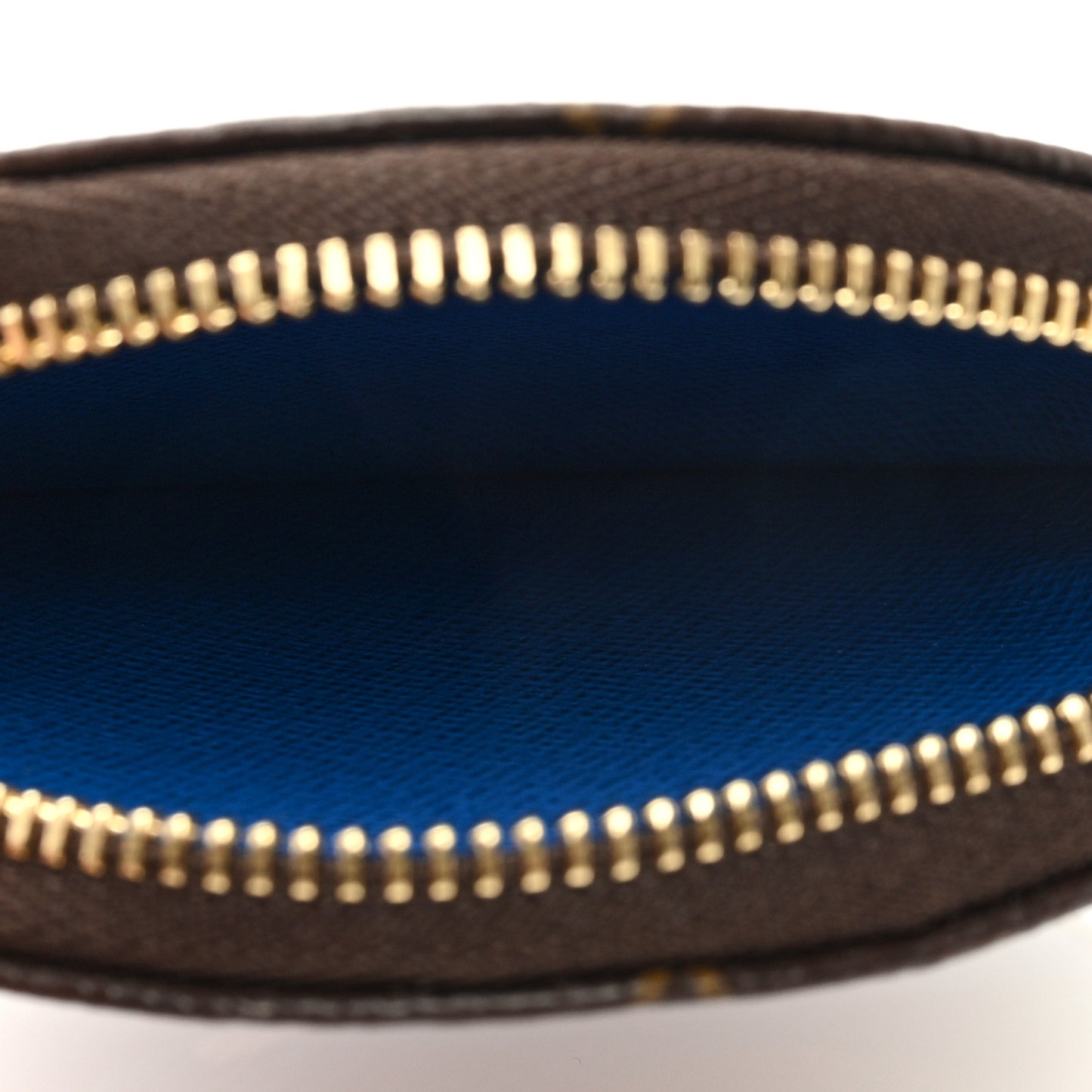 Monogram 2019 Christmas Animation Round Coin Purse Blue