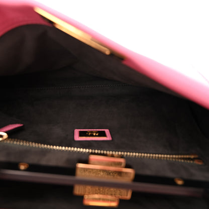 Fendi Vitello Seta Medium Peekaboo Iconic Satchel Pink 6 of 10