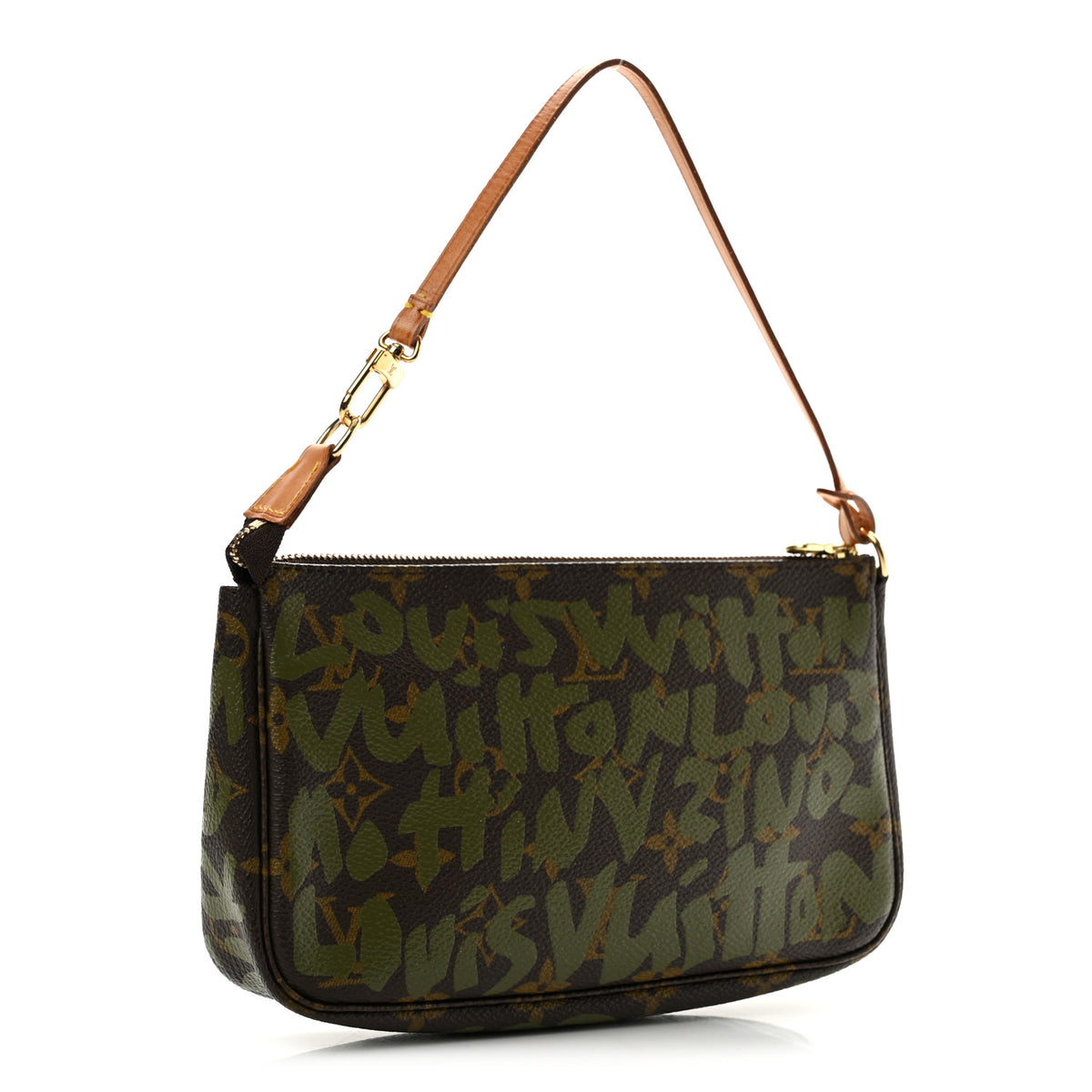 Louis Vuitton Monogram Graffiti Pochette Accessories Kaki 3 of 13