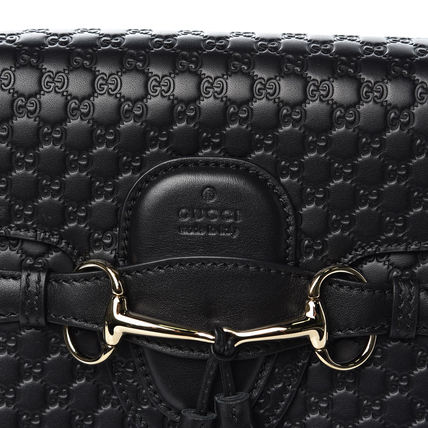 Gucci Microguccissima Medium Emily Chain Shoulder Bag Black 8 of 9