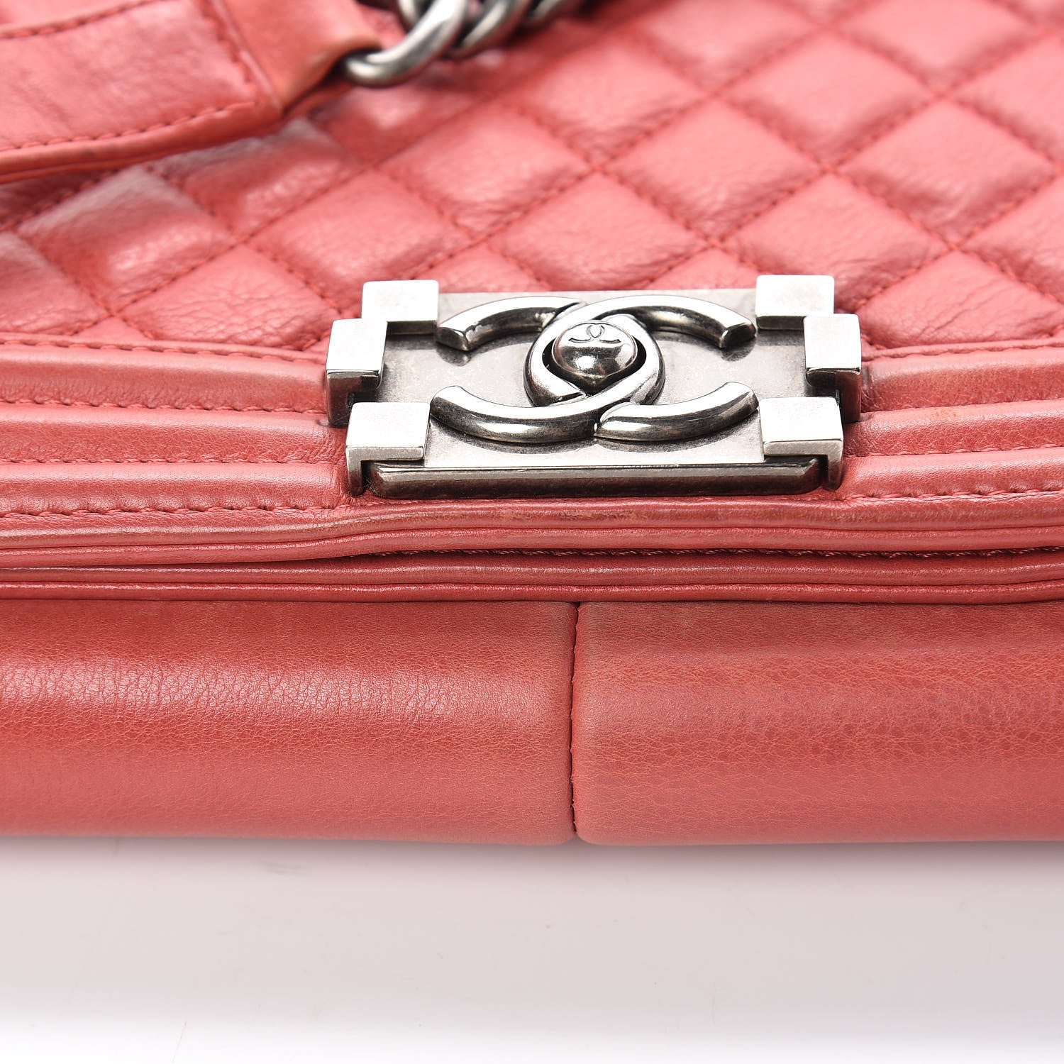 Chanel Calfskin Quilted Large Boy Flap Red 12 of 20