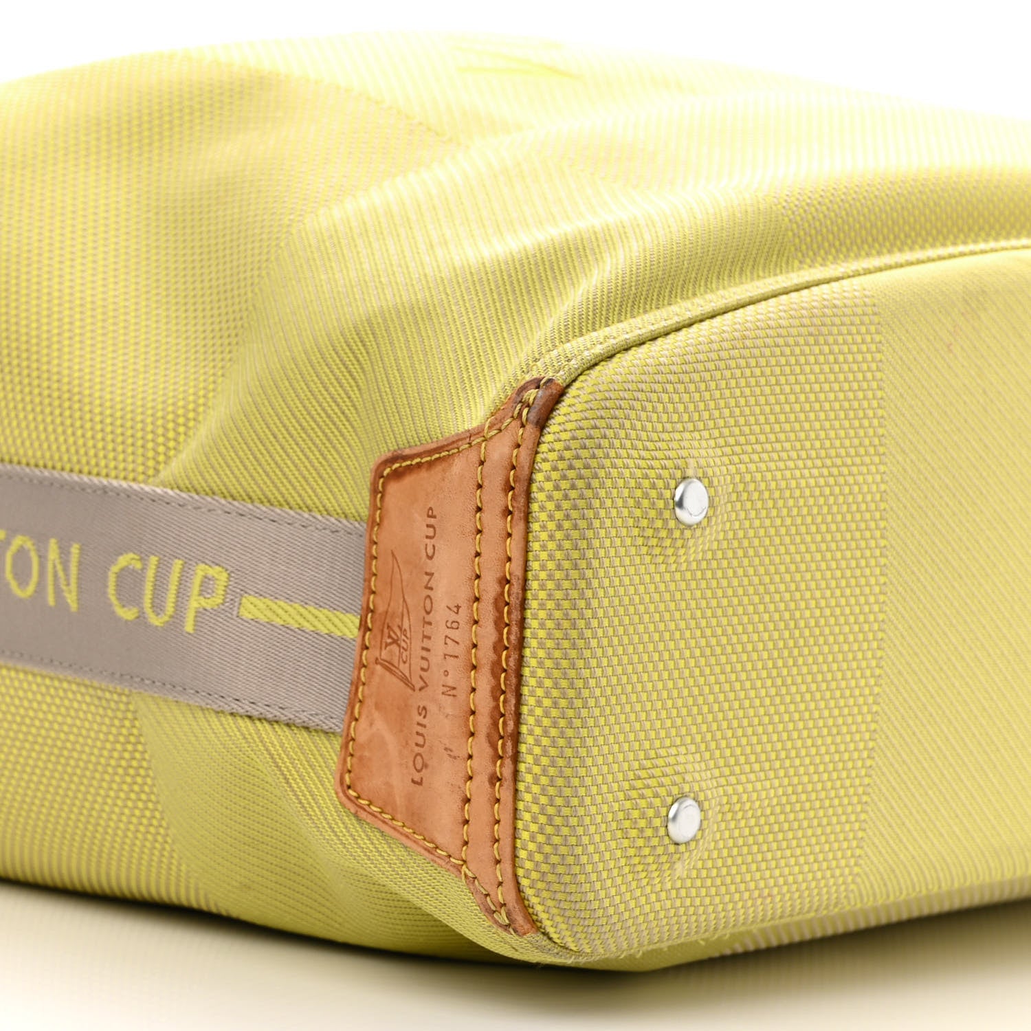 Louis Vuitton Damier Geant Americas Cup Volunteer Bag Yellow 9 of 13