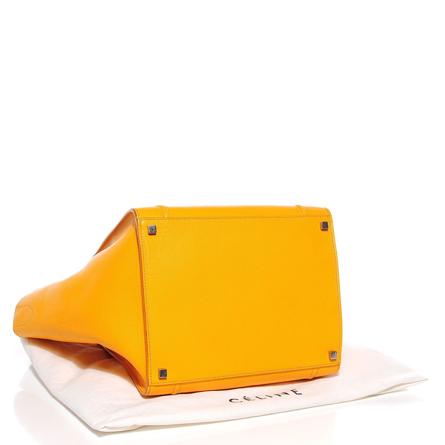 Grained Calfskin Medium Phantom Luggage Yellow