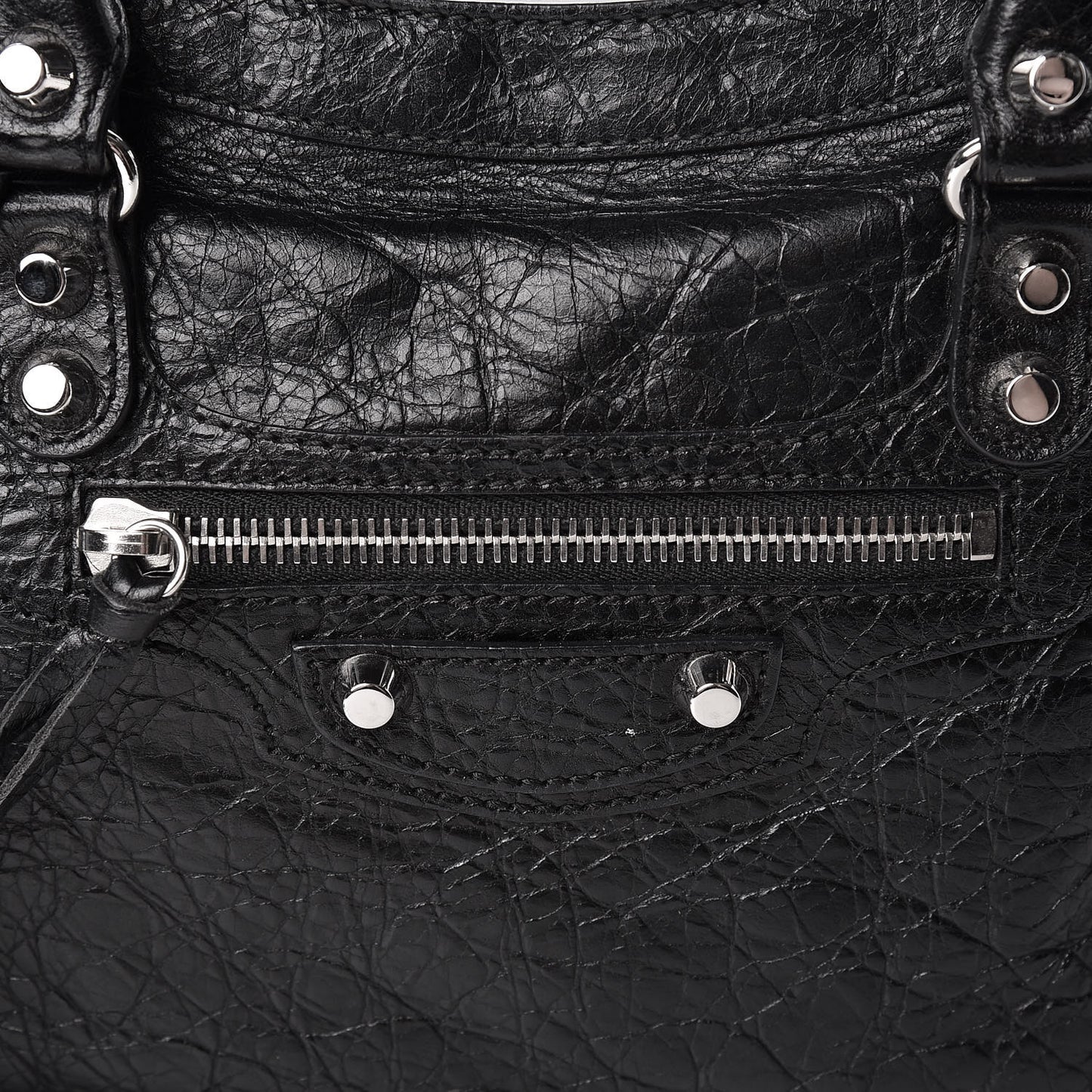 Agneau Classic Silver Hardware S City Black