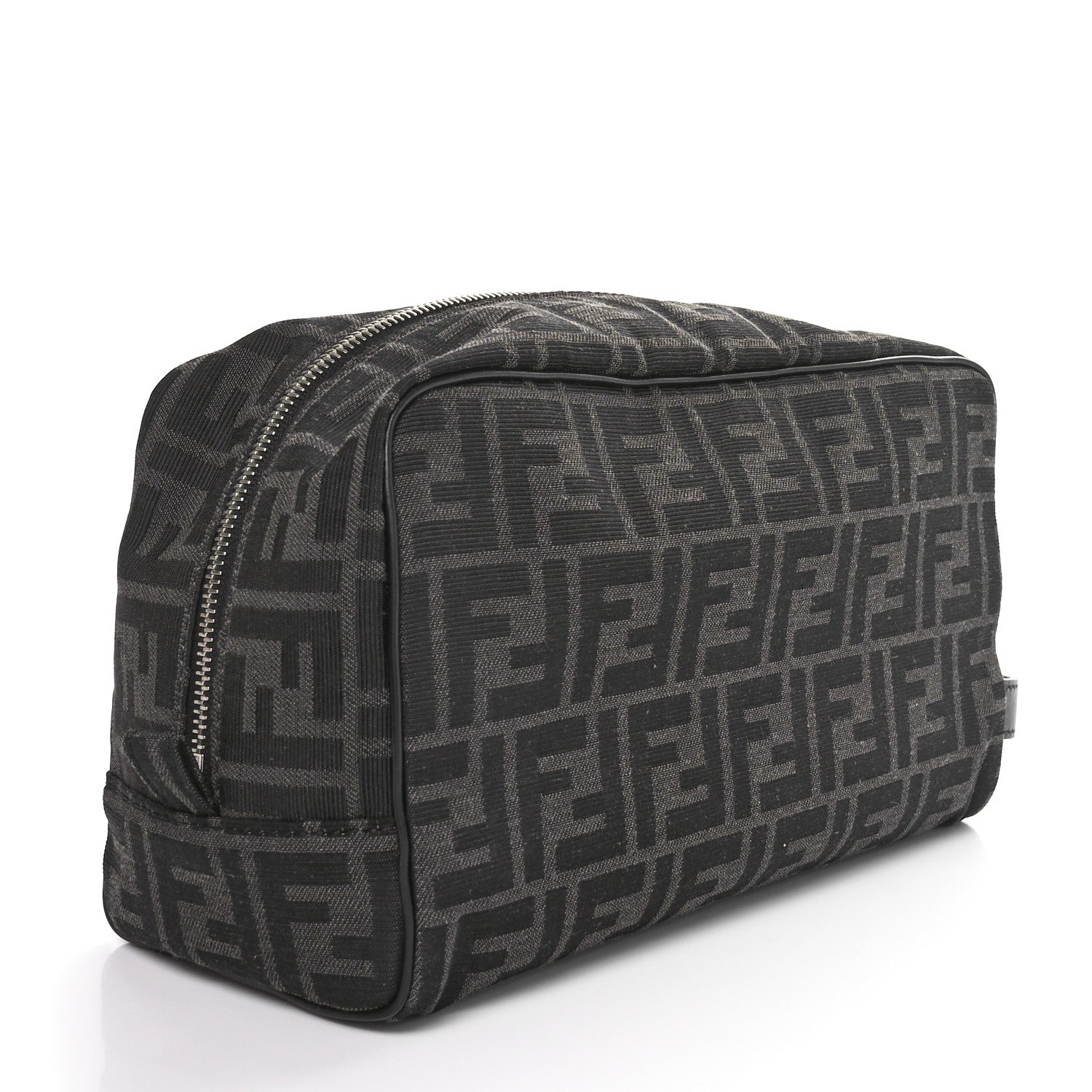 Fendi Jacquard FF Toiletry Case Black 3 of 10