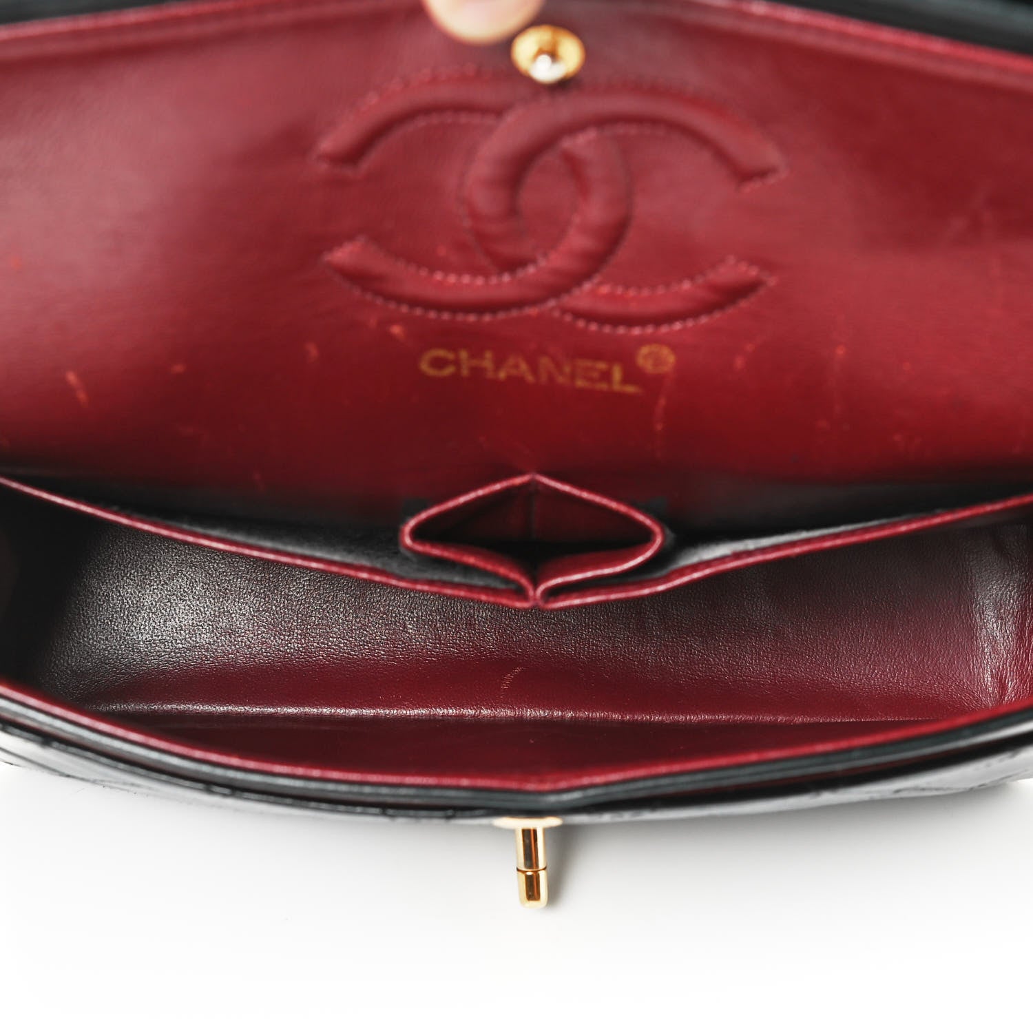 Chanel Lambskin Quilted Small Double Flap Black 4 of 5