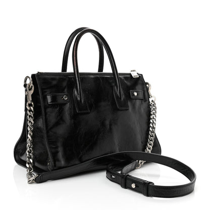 Saint Laurent Glace Calfskin Baby Souple Sac De Jour Black 3 of 10