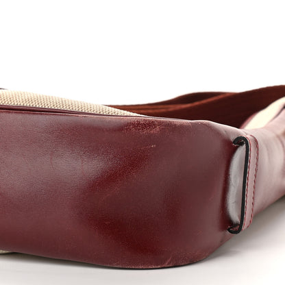 Hermes Toile Sako 32 Natural Rouge H 10 of 22