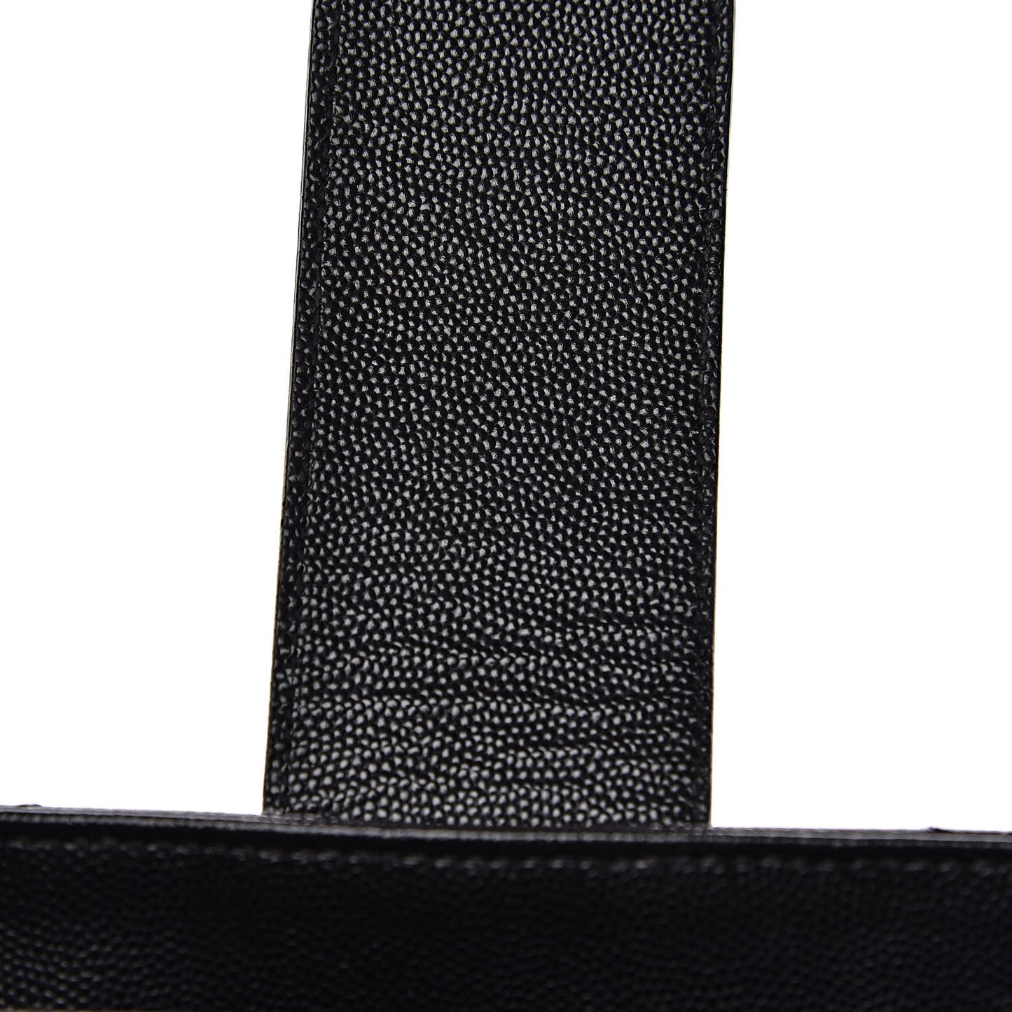 Grain De Poudre Matelasse Chevron Monogram Shopping Bag Black