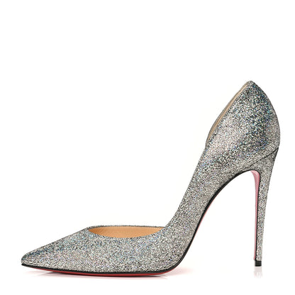 Christian Louboutin Nappa Mica Iriza 100 Pumps 39 Silver 1 of 6