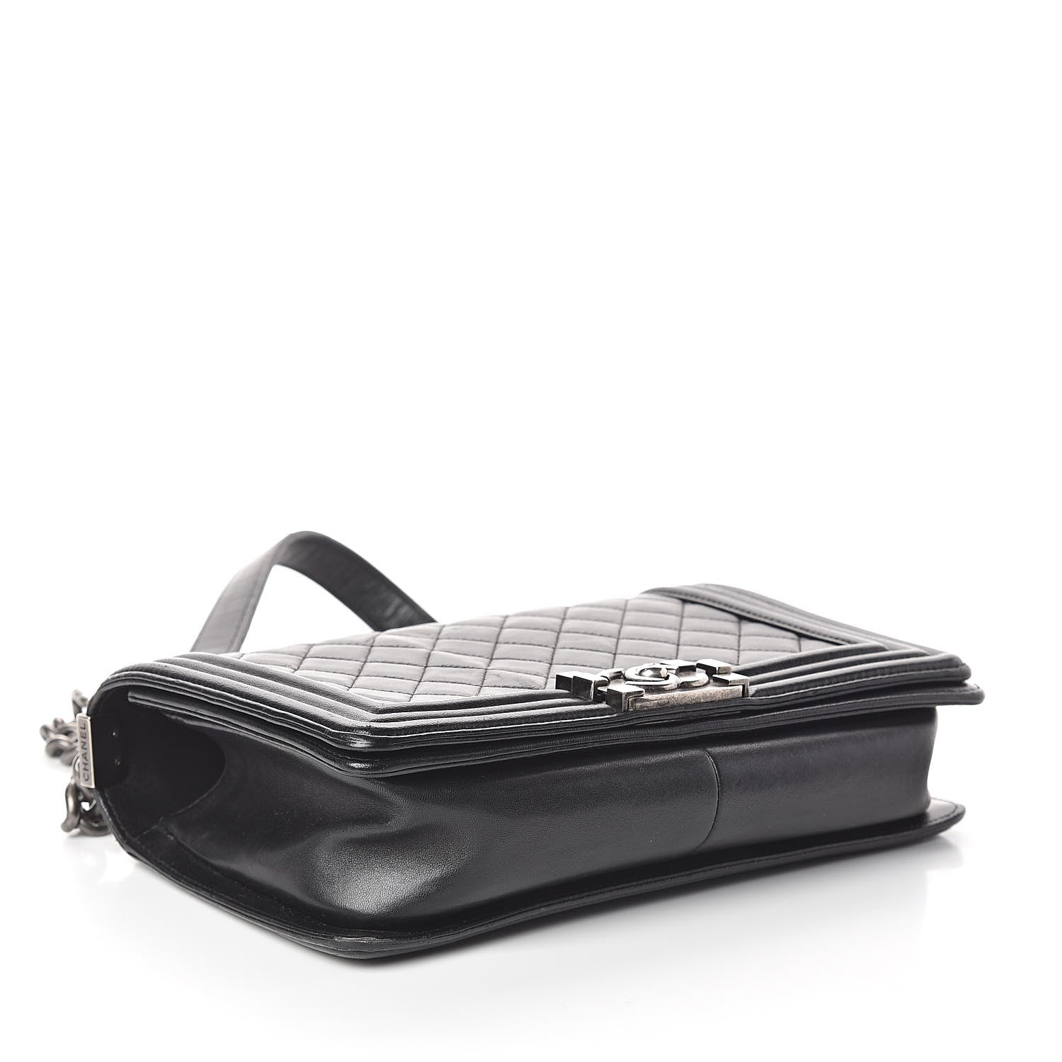 Chanel Lambskin Quilted Medium Boy Flap Black 4 of 10