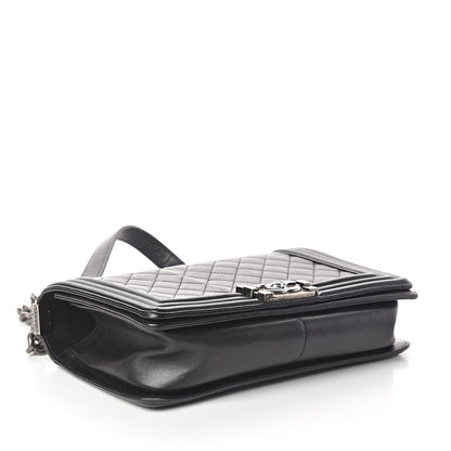 Chanel Lambskin Quilted Medium Boy Flap Black 4 of 10