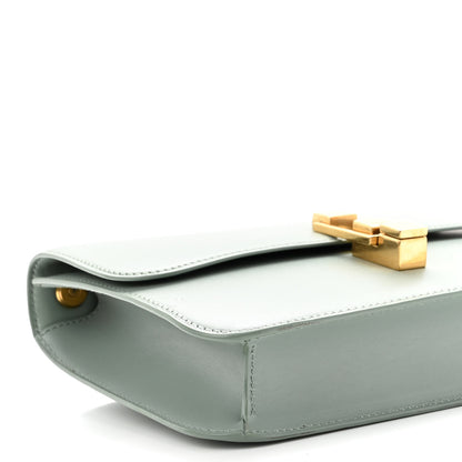 Saint Laurent Smooth Calfskin Carre Satchel Vert Opaline 8 of 9
