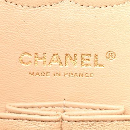 Chanel Caviar Quilted Medium Double Flap Beige 6 of 10