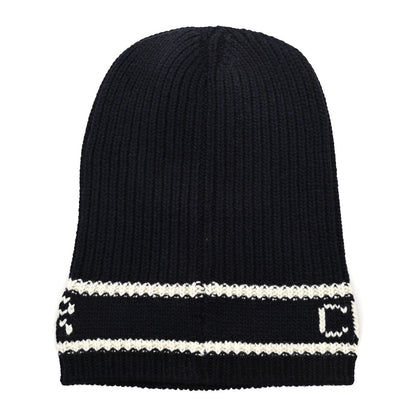 Christian Dior Wool Cashmere Star Beanie Blue Marine 2 of 4