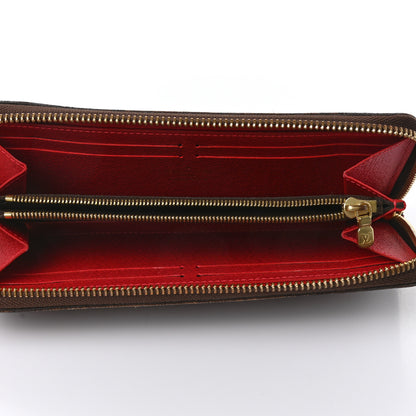 Louis Vuitton Damier Ebene Clemence Wallet Cherry 5 of 8
