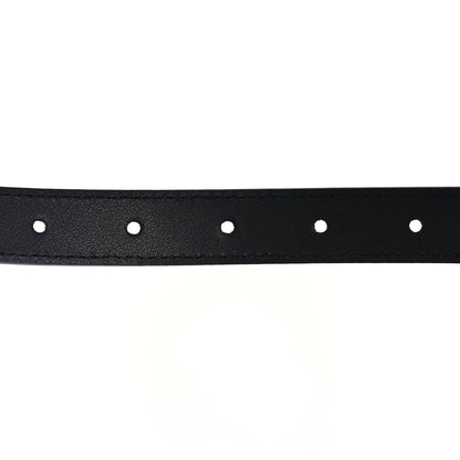 Gucci Plutone Calfskin Palladium Double G 20mm Belt 95 38 Black 4 of 6