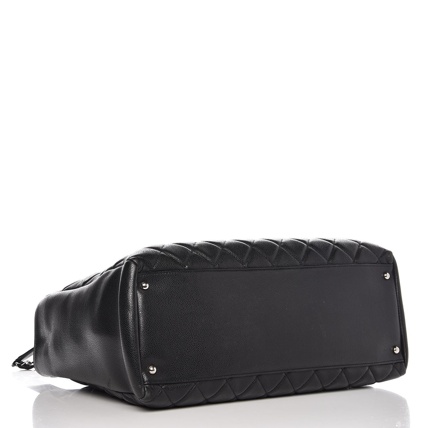 Chanel Caviar Quilted Grand Shopping Tote GST Black 4 of 14