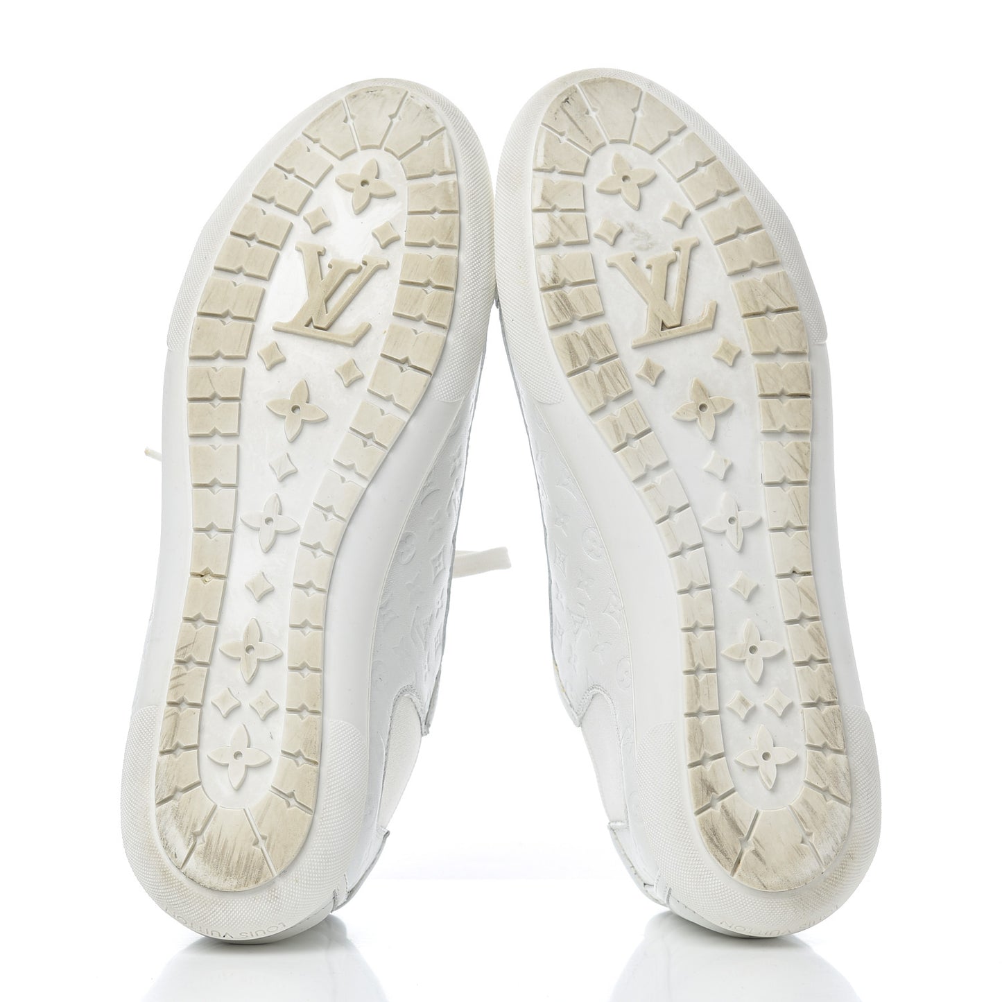 Calfskin Embossed Monogram Toucan Sneakers 38 White