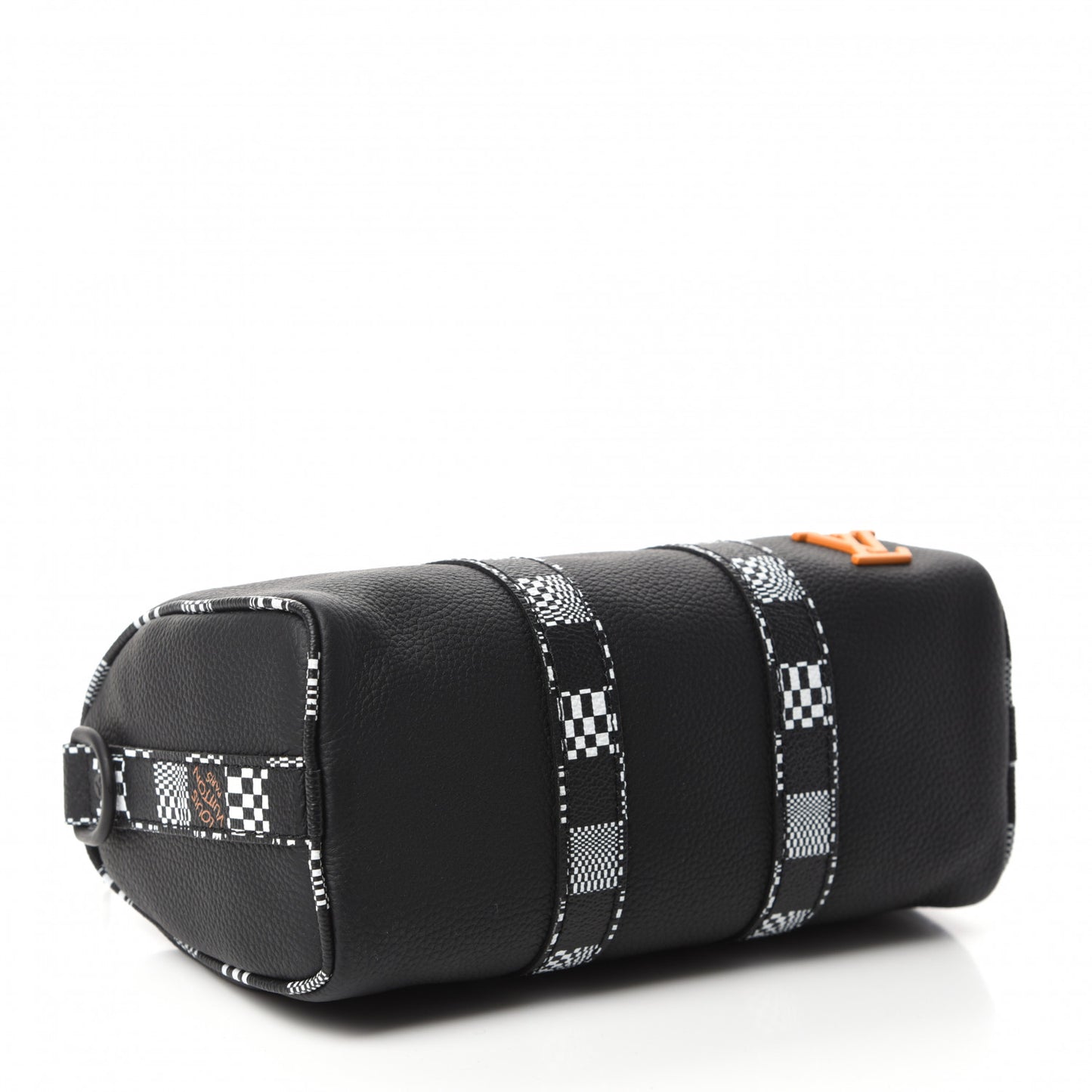 Calfskin Damier Distorted Keepall XS Black