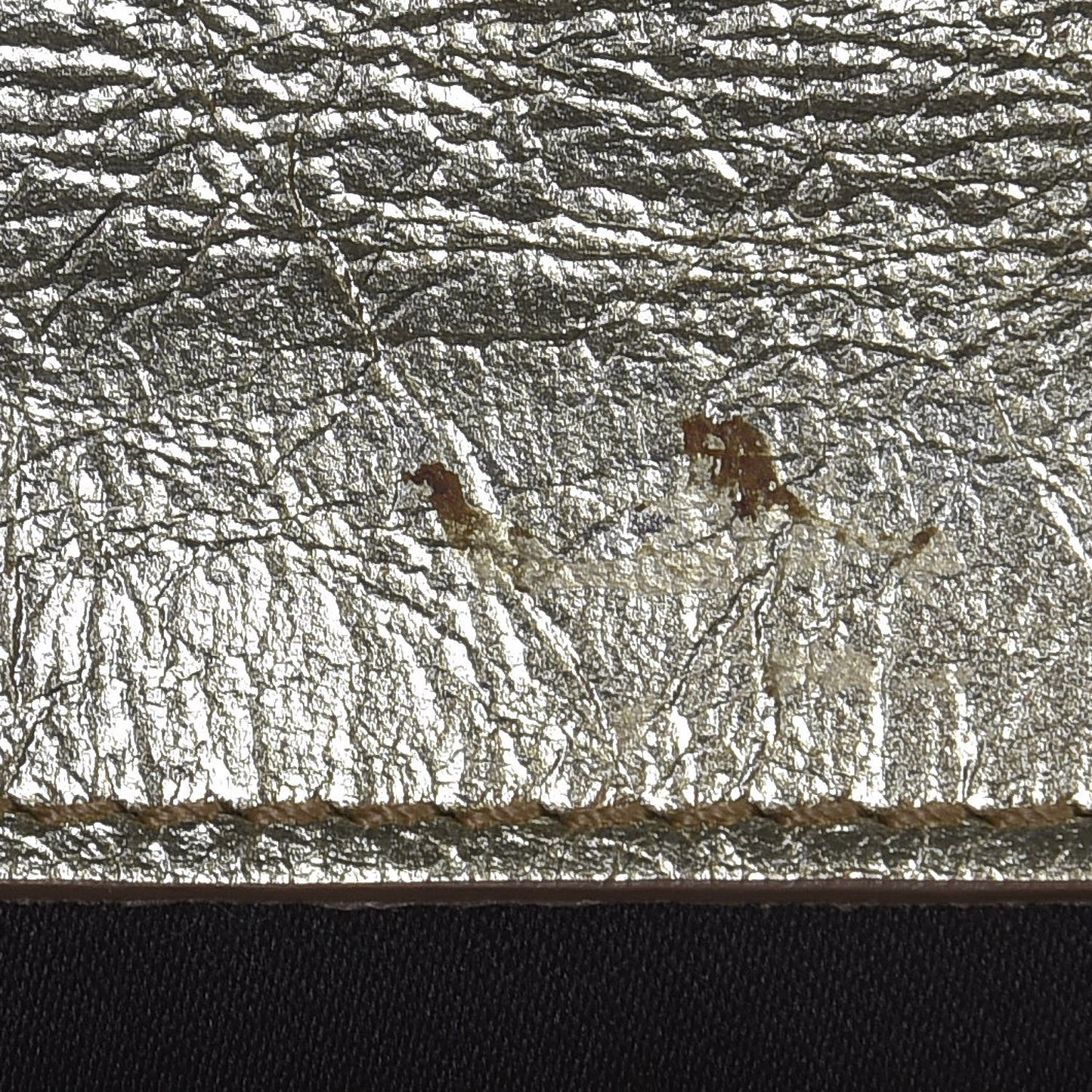 Metallic Calfskin Monogram Large Belle De Jour Clutch Gold