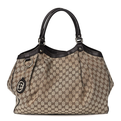 Gucci Monogram Large Sukey Tote Dark Brown 1 of 18