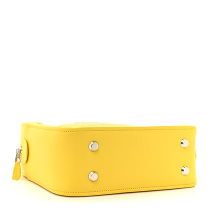 Balenciaga Shiny Day Calfskin Logo S Triangle Duffle Jaune Black 4 of 8
