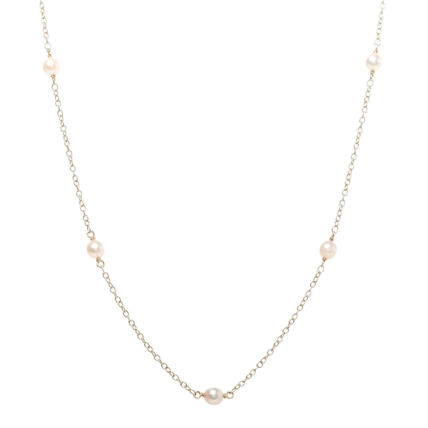 18K Yellow Gold 5-5.5mm Elsa Peretti Pearls By The Yard Necklace