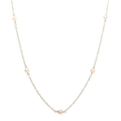 Tiffany 18K Yellow Gold 5-5.5mm Elsa Peretti Pearls By The Yard Necklace 1 of 7