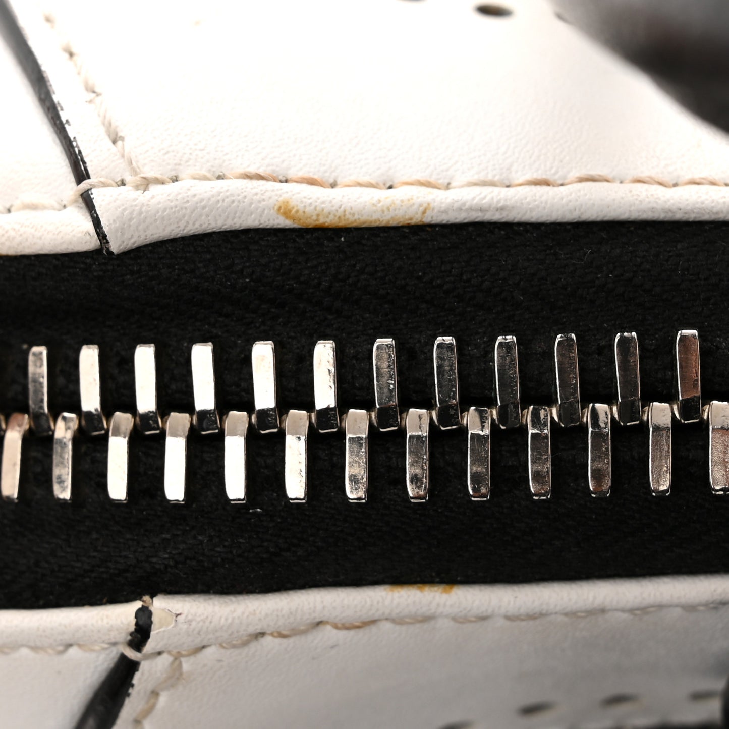 Calfskin Brogue Small Antigona Black White