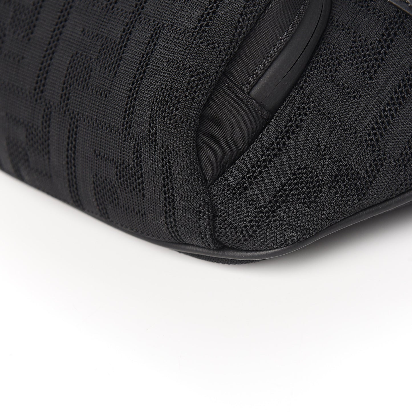 Neoprene Mesh Vitello Grace FF Pocket Belt Bag Black