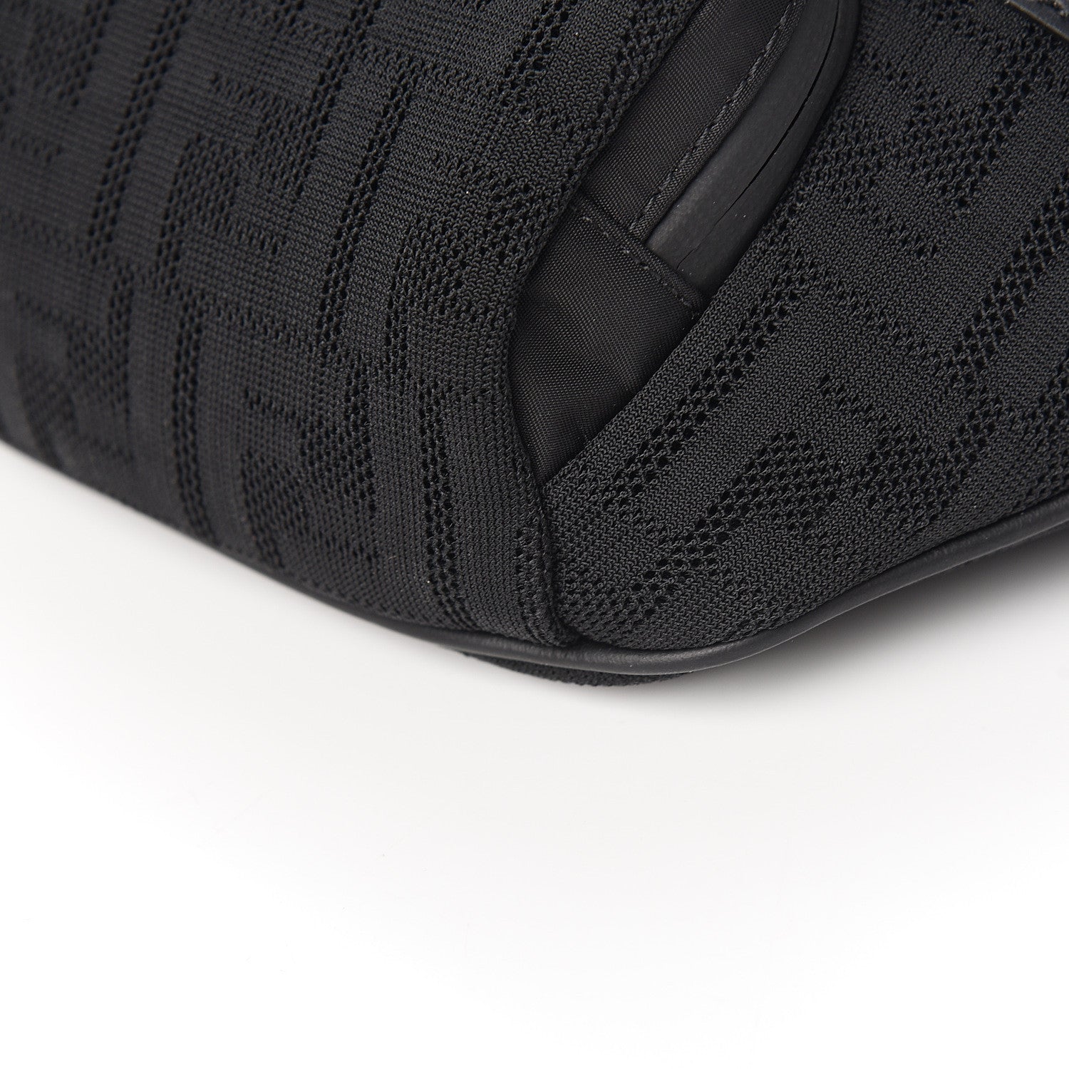 Fendi Neoprene Mesh Vitello Grace FF Pocket Belt Bag Black 8 of 9